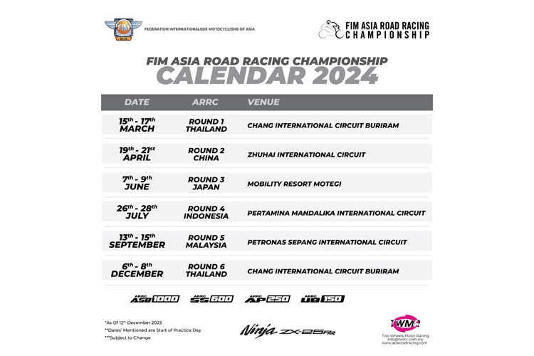 ARRC Calendar